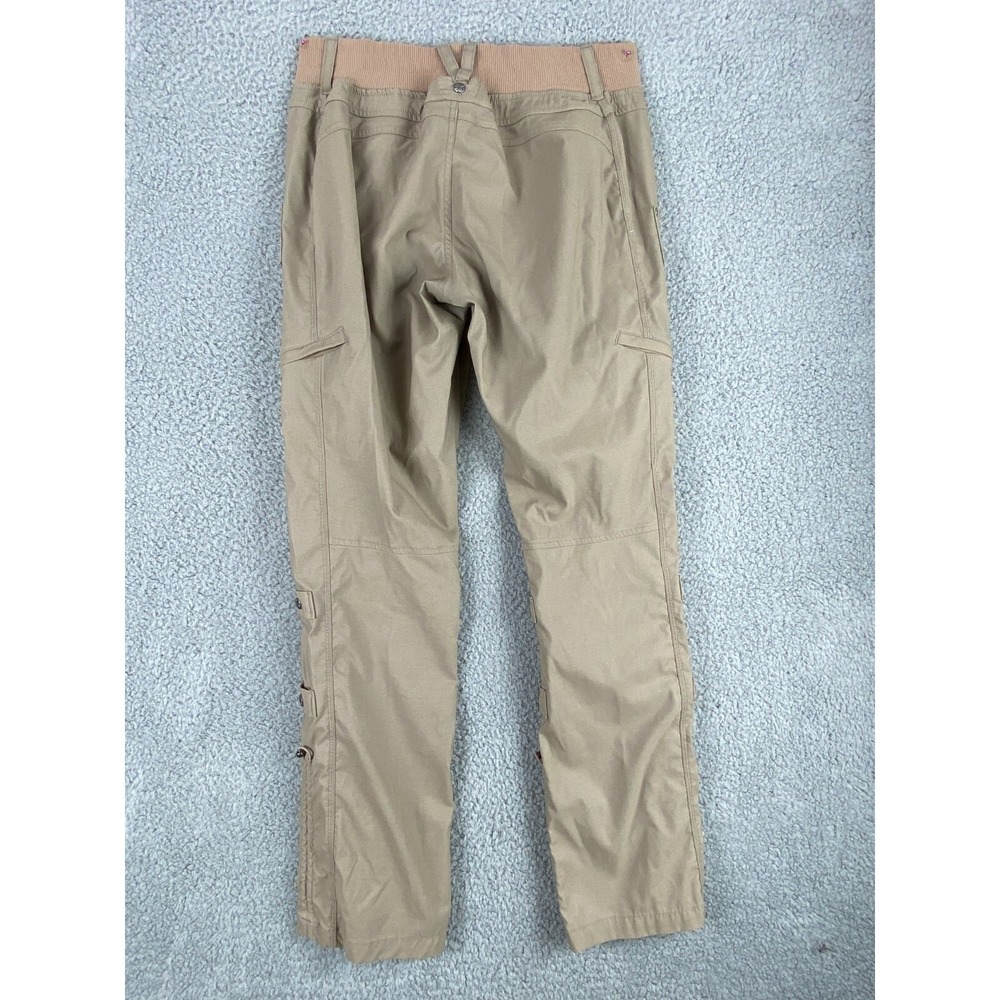 Athleta Cargo Pants Women's 6 Scrunch Roll Ups Drawstring Stretch Khaki‎ Outdoor